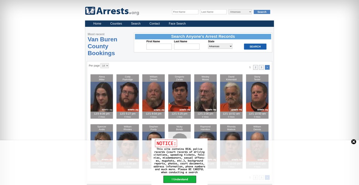 Preview of arkansas.arrests.org