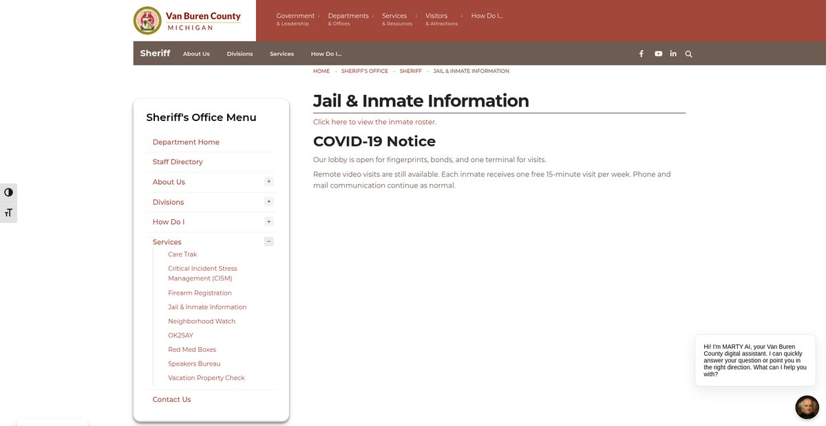 Preview of vanburencountymi.gov