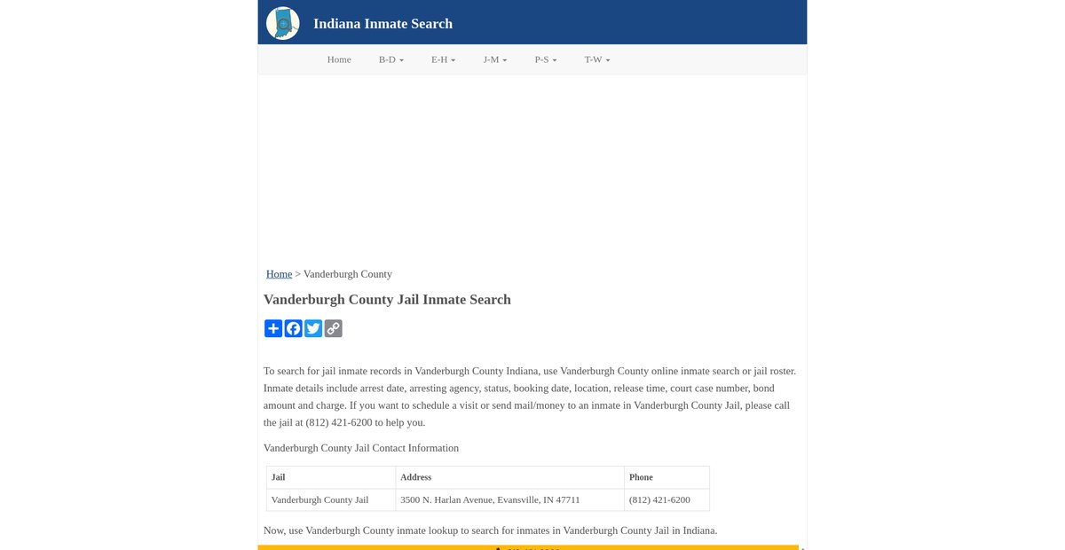 Preview of inmatesearchin.org
