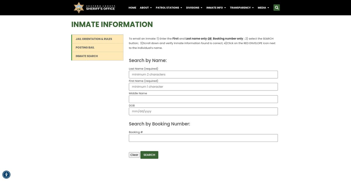 Preview of sheriff.venturacounty.gov