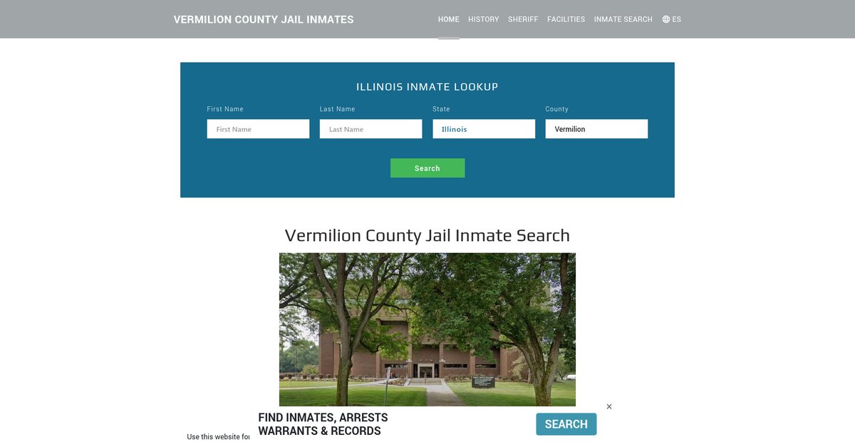 Preview of vermilionjailroster.org