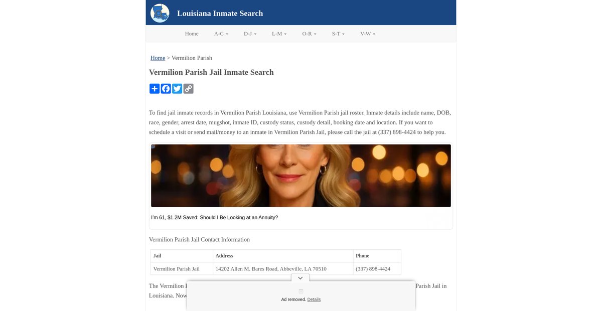 Preview of inmatesearchla.org
