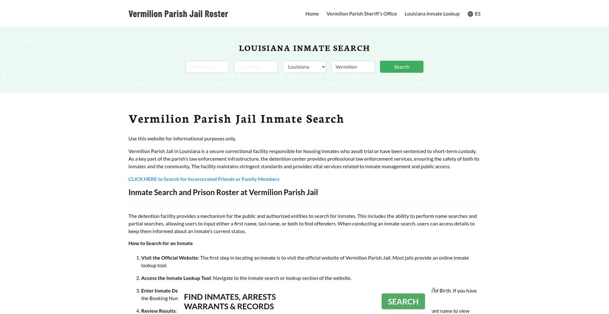Preview of vermilionparishjail.org