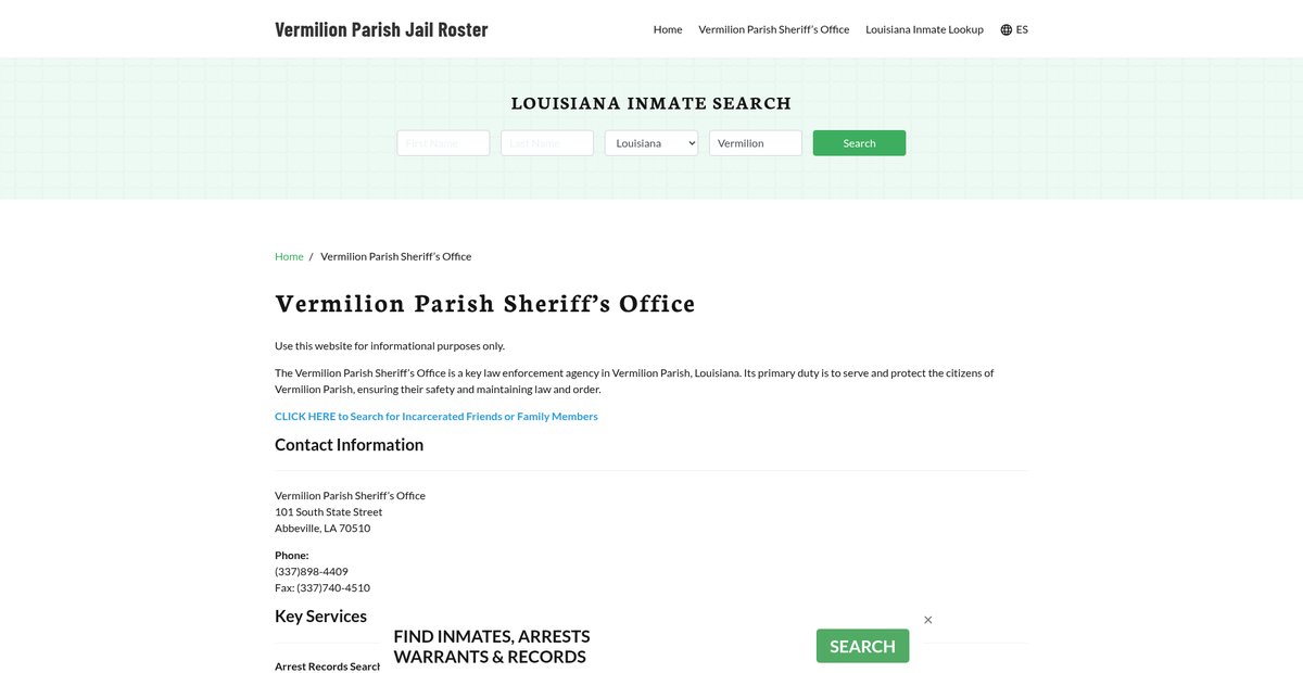 Preview of vermilionparishjail.org