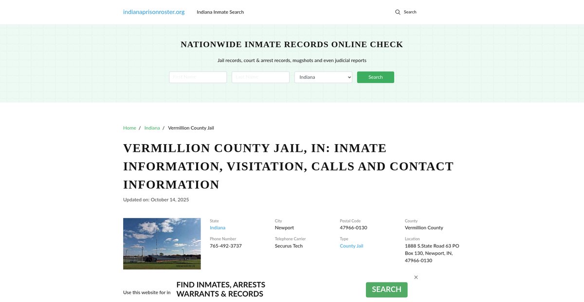 Preview of indianaprisonroster.org