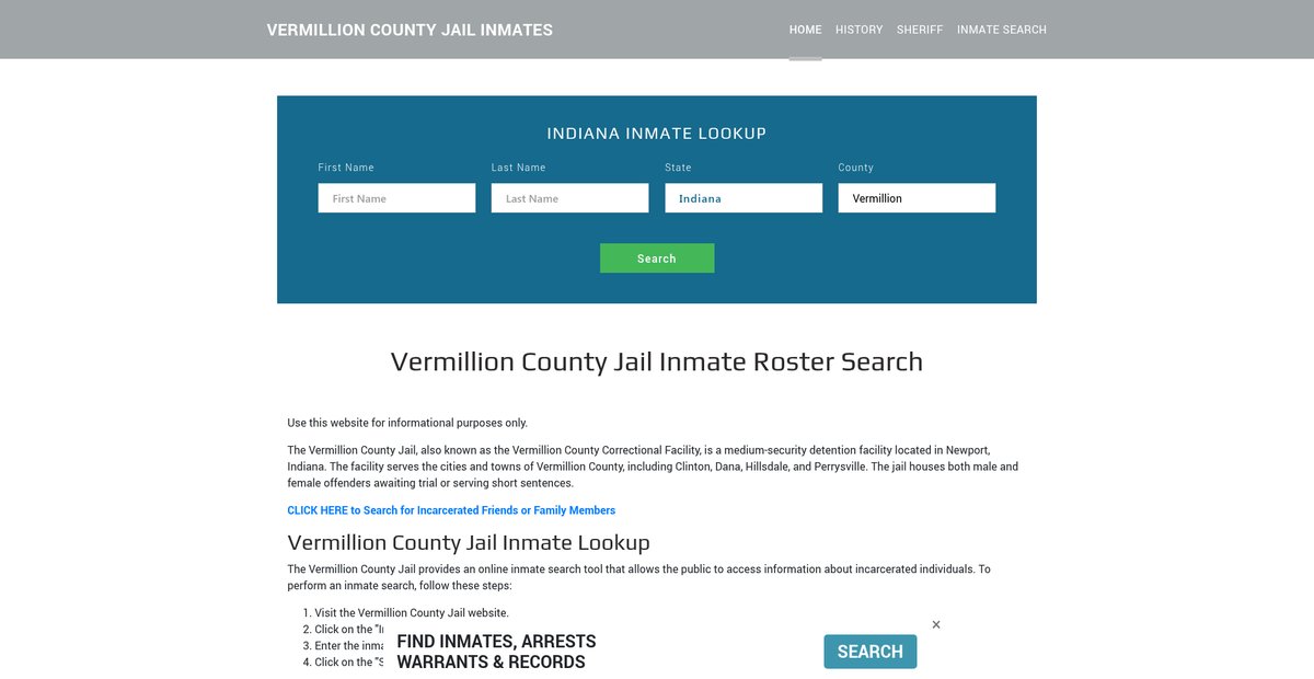 Preview of vermillionjailroster.org