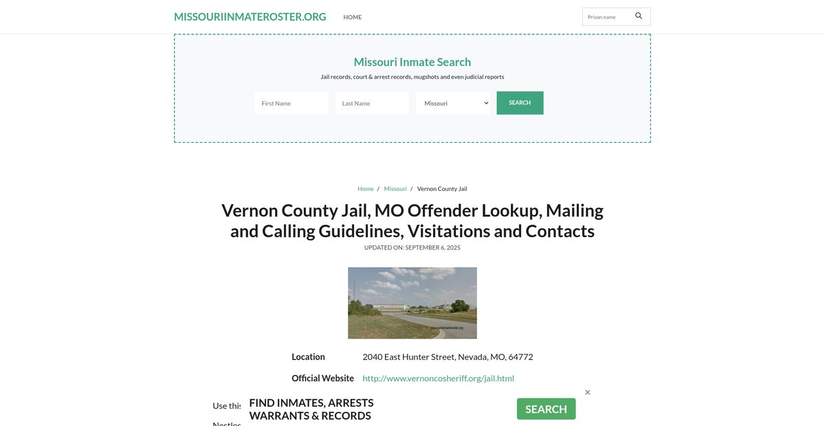 Preview of missouriinmateroster.org