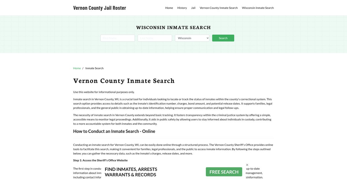 Preview of vernonsheriff.com