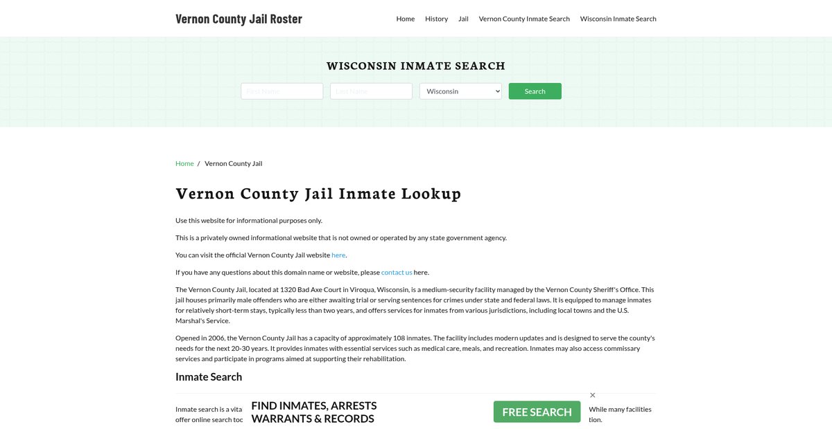 Preview of vernonsheriff.com