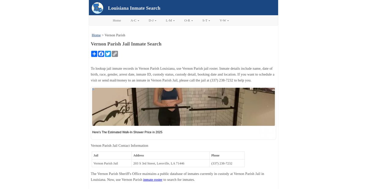 Preview of inmatesearchla.org