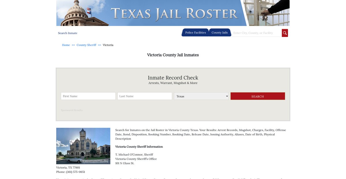 Preview of texasjailroster.com