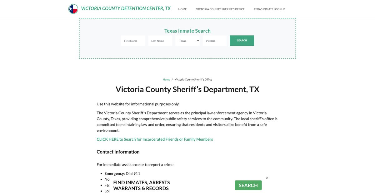 Preview of victoriacountydetentiontx.org