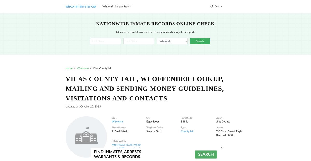 Preview of wisconsininmates.org