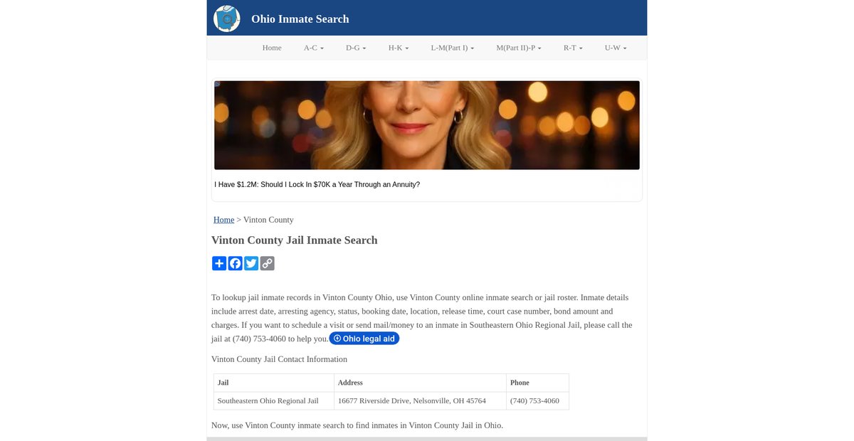 Preview of inmatesearchoh.org