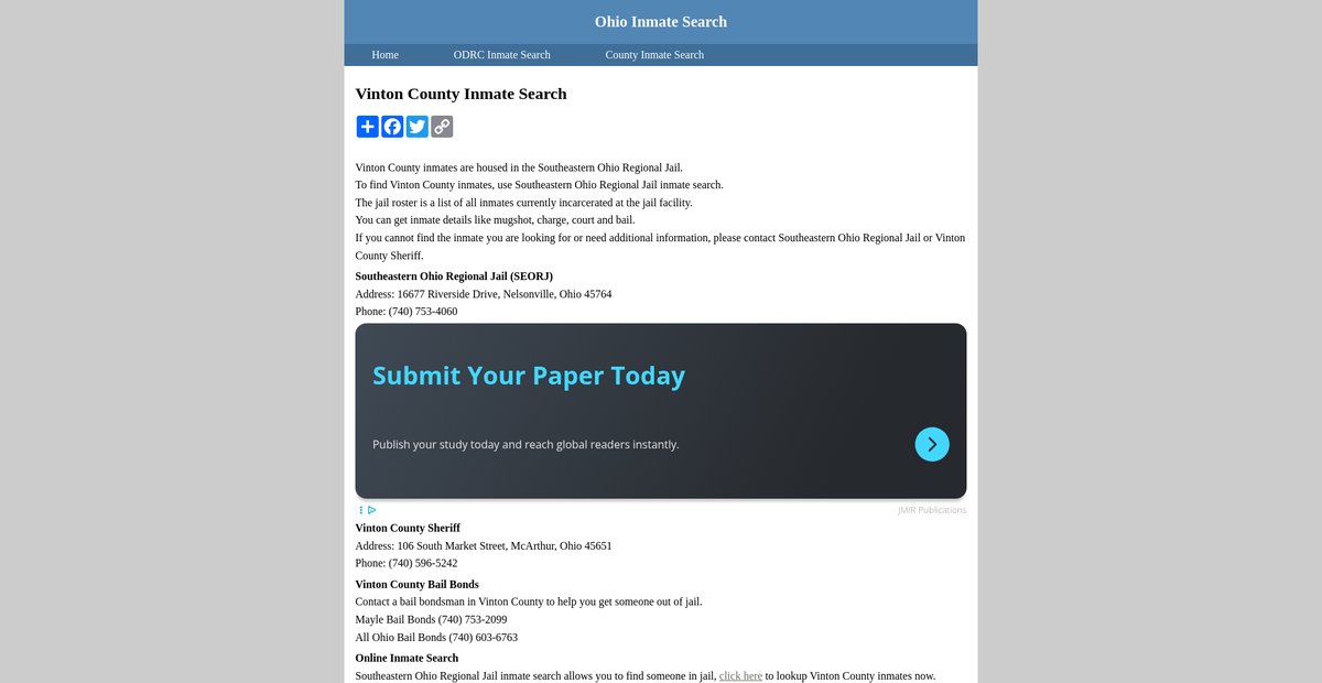 Preview of inmatesearchohio.org