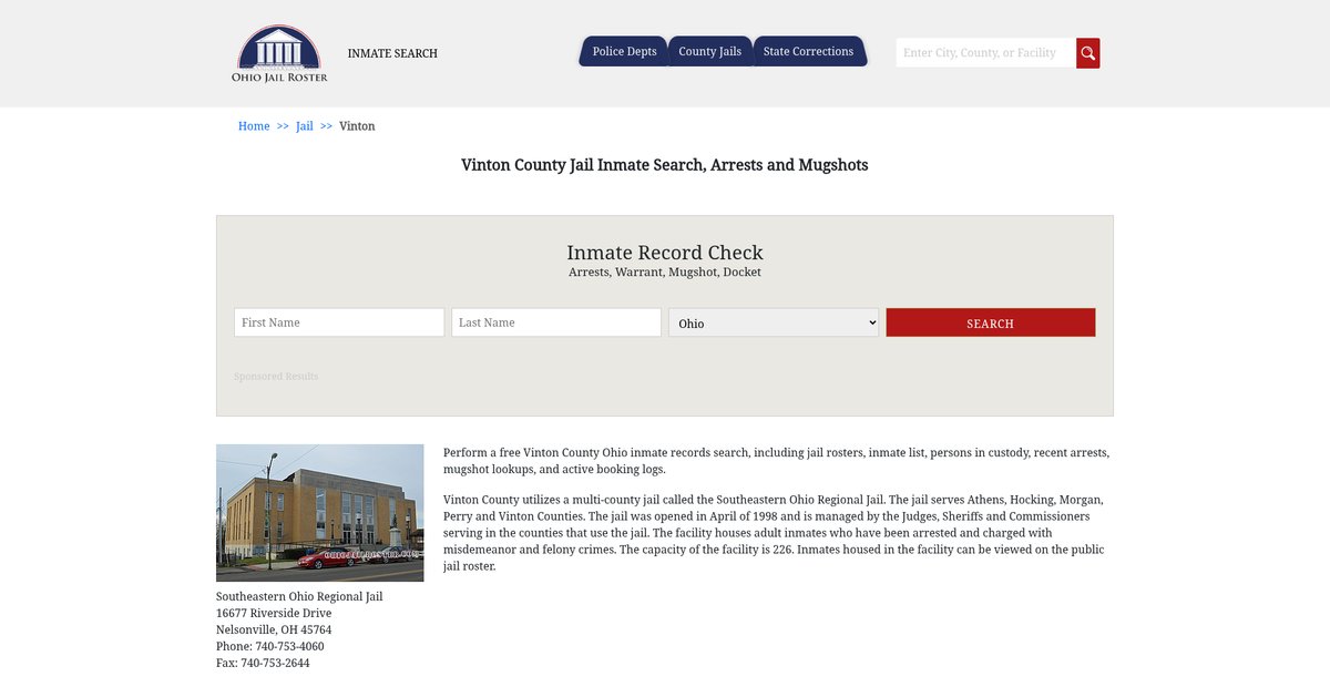 Preview of ohiojailroster.com