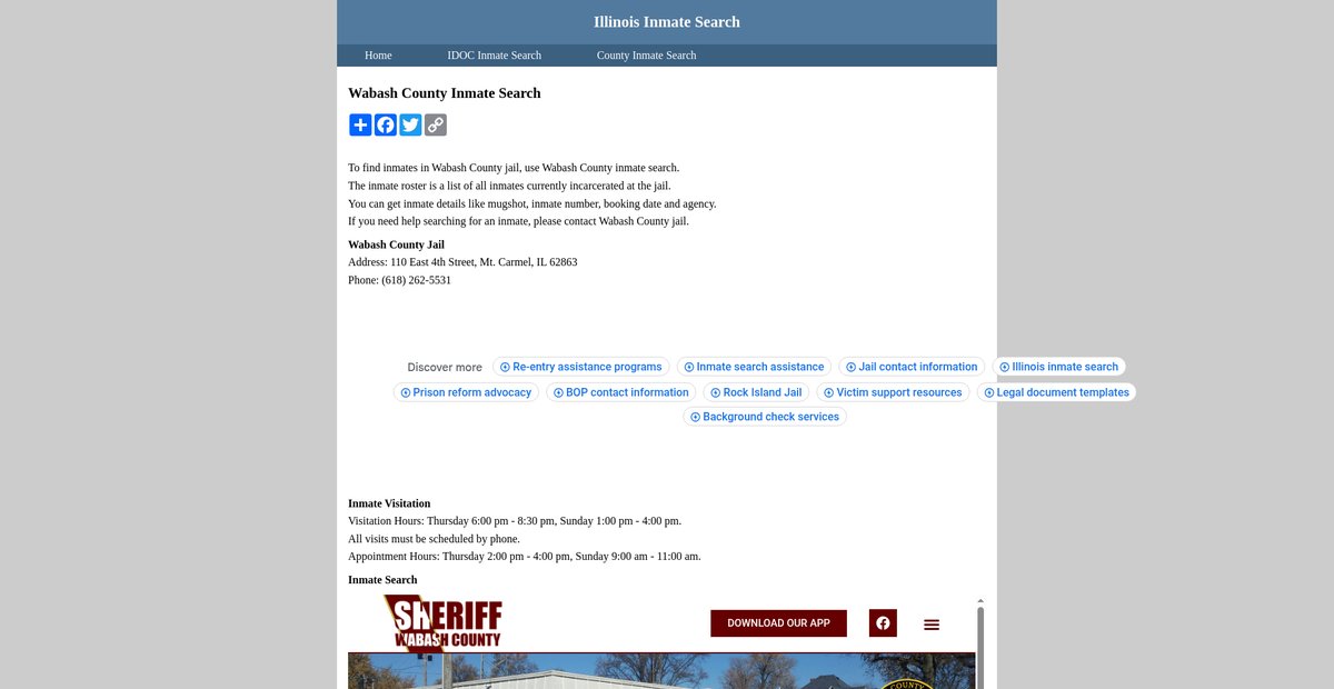 Preview of inmatesearchillinois.org