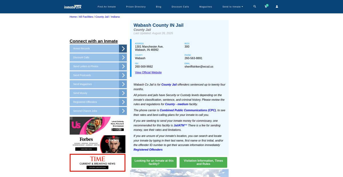 Preview of inmateaid.com