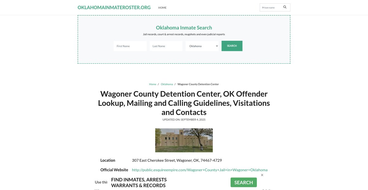 Preview of oklahomainmateroster.org