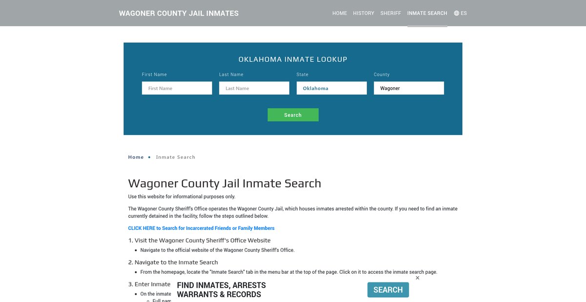Preview of wagonerjailroster.org