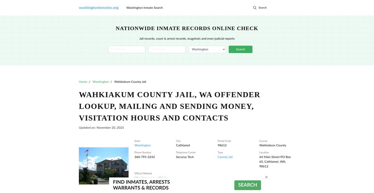 Preview of washingtoninmates.org