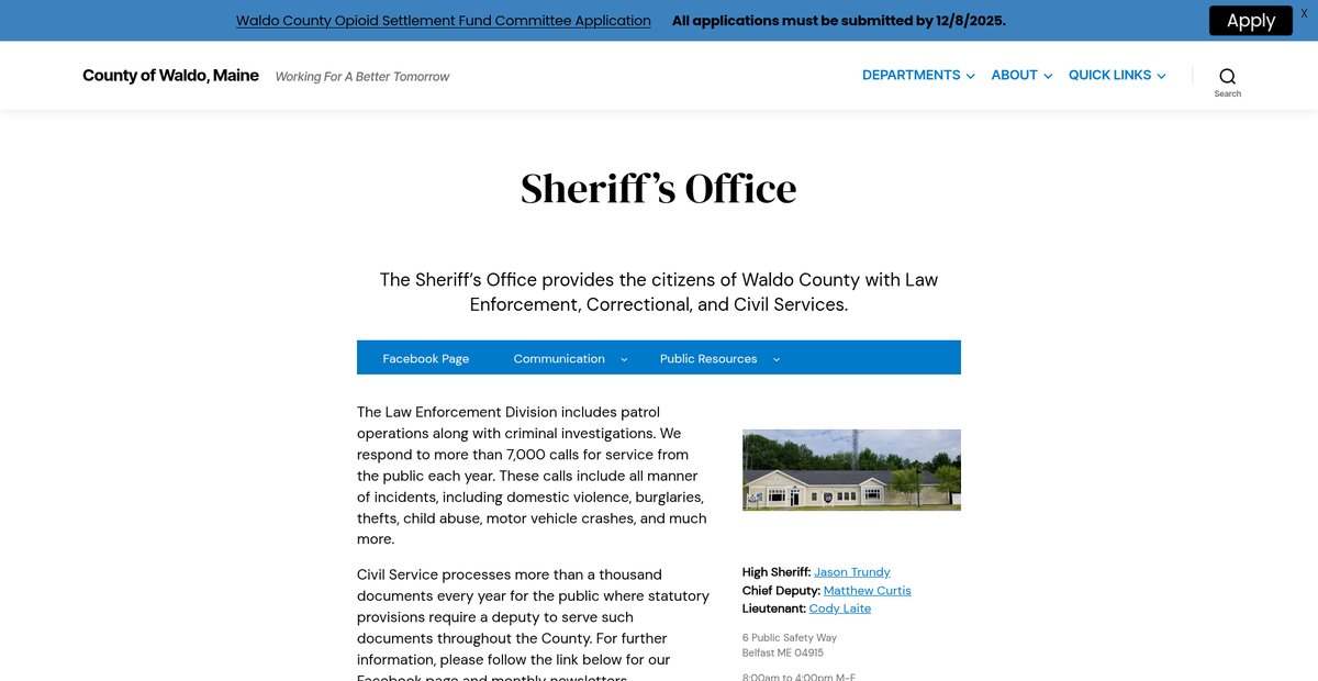 Preview of waldocountyme.gov