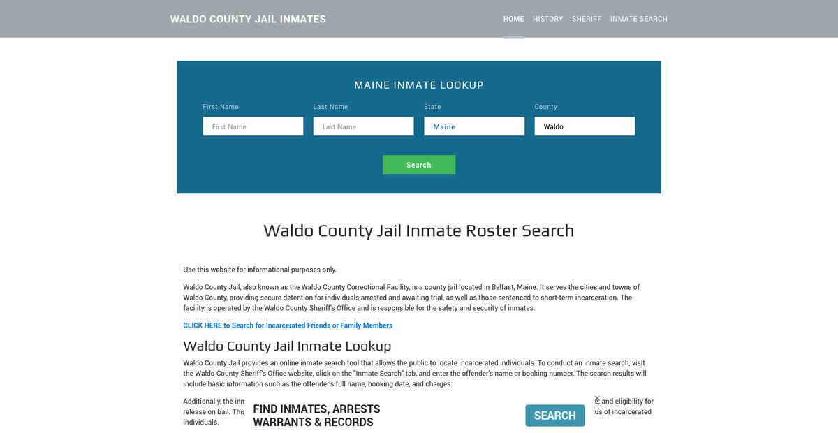 Preview of waldojailroster.org