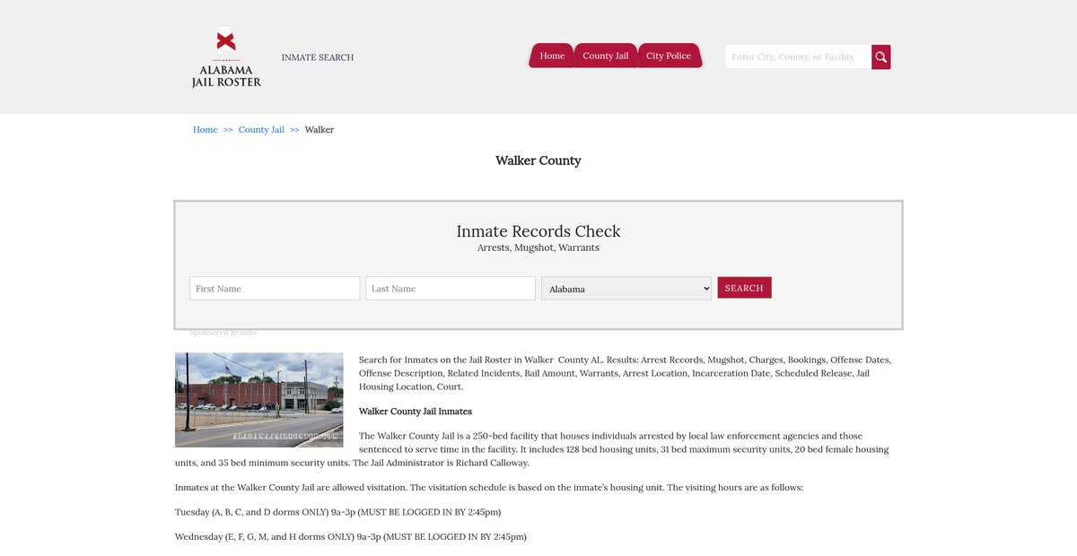 Preview of alabamajailroster.com