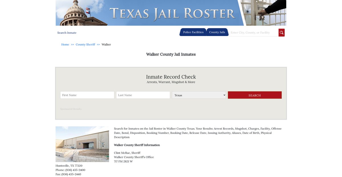 Preview of texasjailroster.com