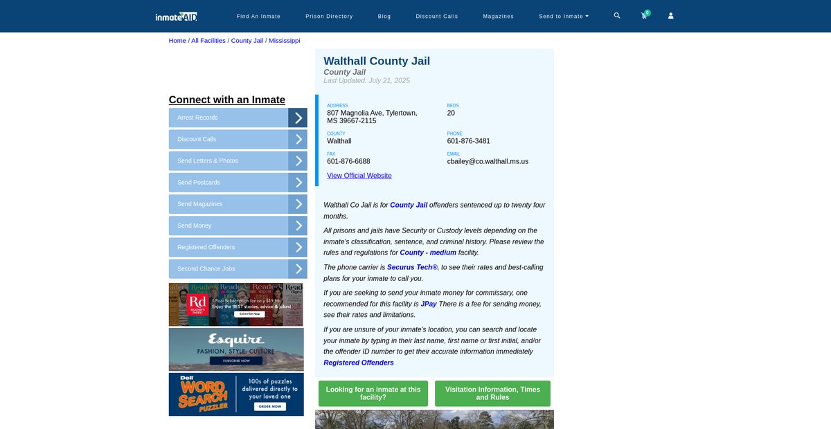 Preview of inmateaid.com