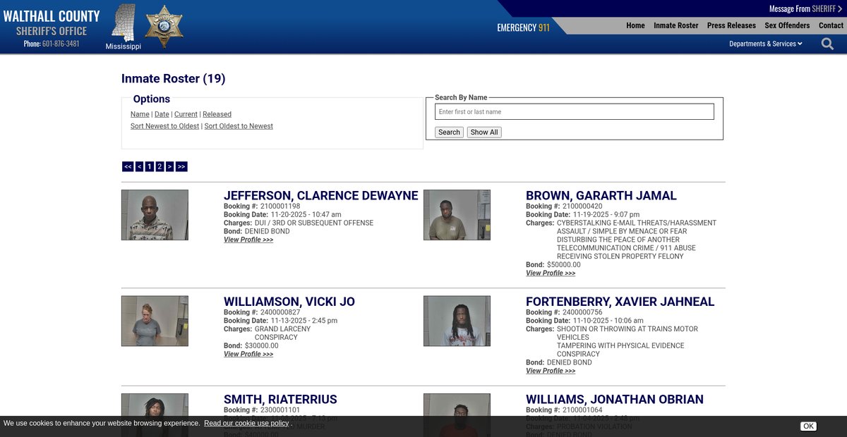 Preview of walthallsheriffsoffice.com