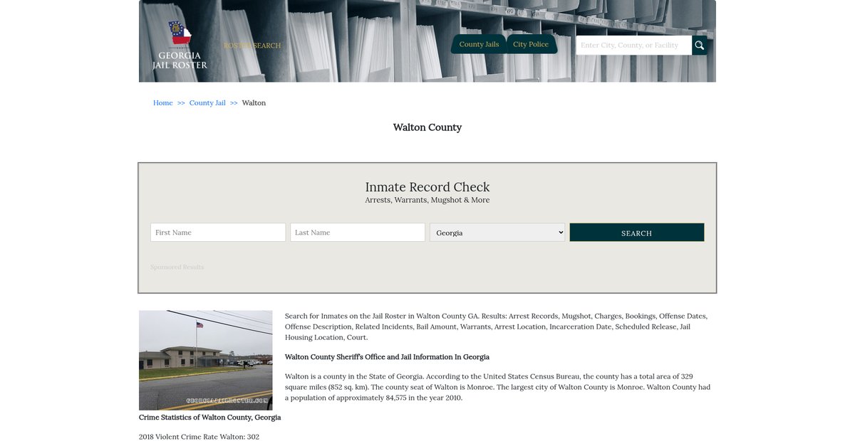 Preview of georgiajailroster.com