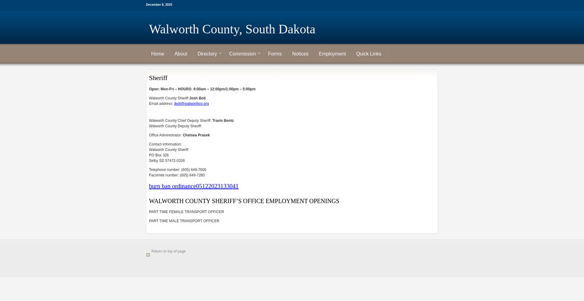 Preview of walworthco.org