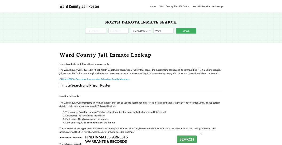 Preview of wardcountyjail.org