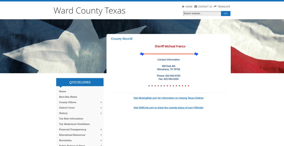 Preview of co.ward.tx.us
