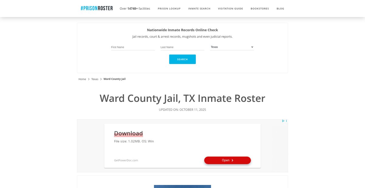 Preview of prisonroster.com