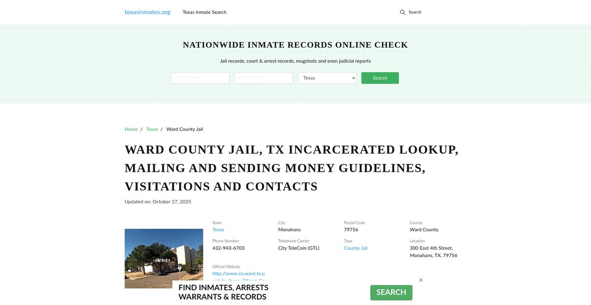 Preview of texasinmates.org