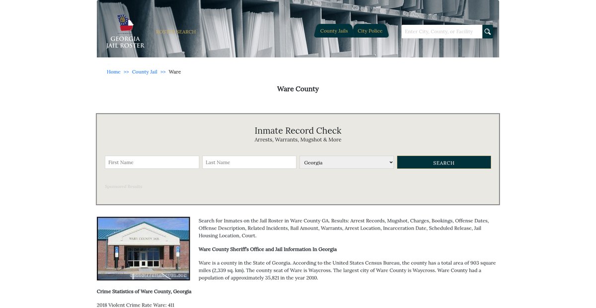 Preview of georgiajailroster.com