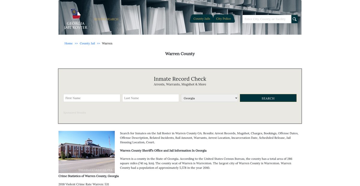 Preview of georgiajailroster.com