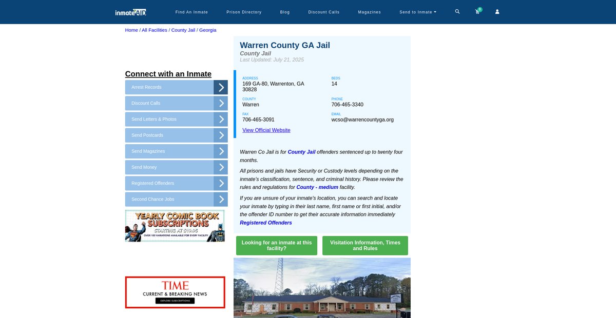 Preview of inmateaid.com
