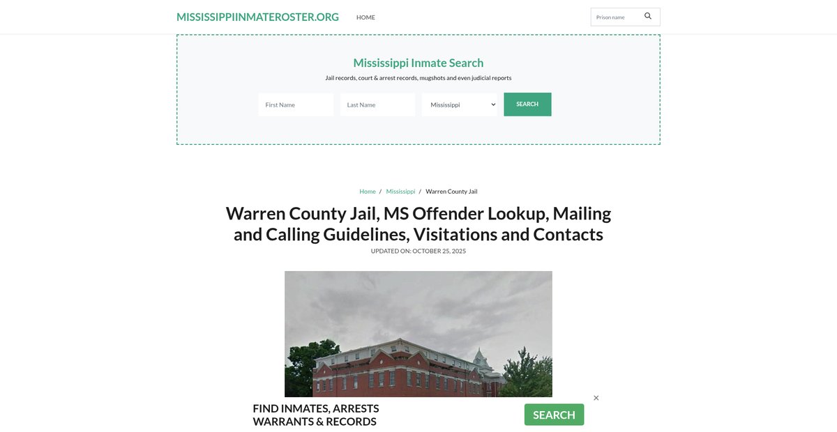 Preview of mississippiinmateroster.org