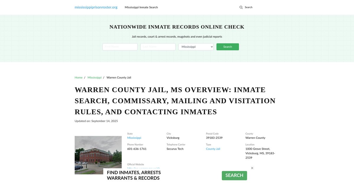 Preview of mississippiprisonroster.org