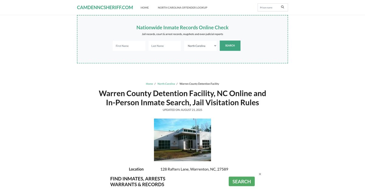 Preview of camdenncsheriff.com