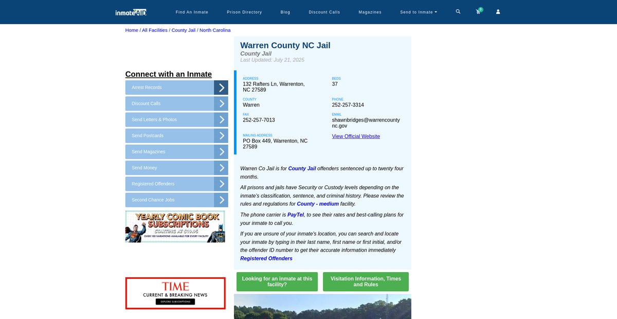 Preview of inmateaid.com