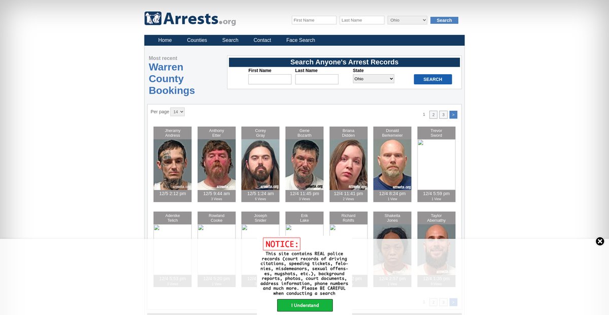 Preview of ohio.arrests.org