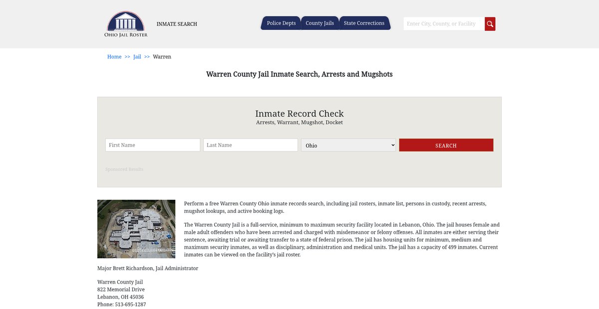 Preview of ohiojailroster.com