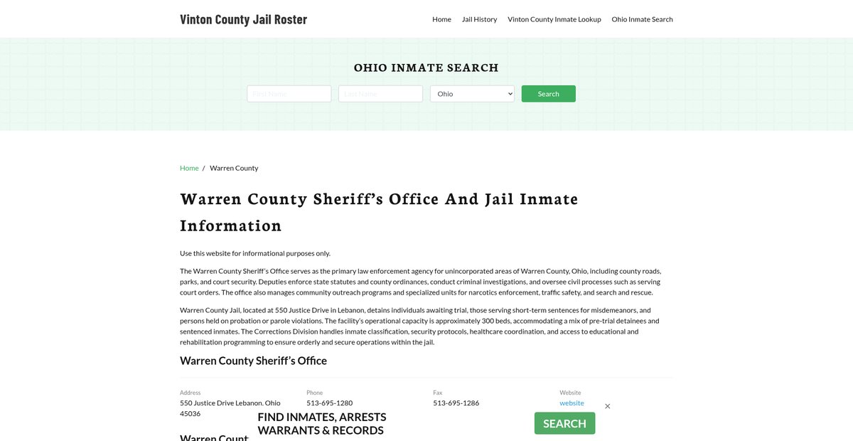 Preview of vintoncountysheriff.com