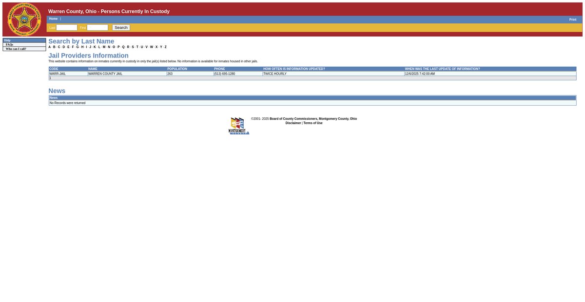 Preview of warren.miamivalleyjails.org