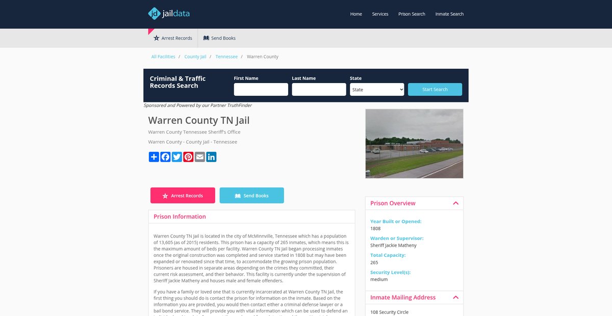 Preview of jaildata.com