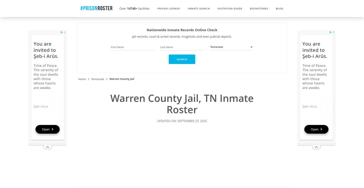Preview of prisonroster.com
